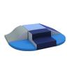 Factory Direct Partners 13021-NVPB SoftScape Playtime All Around Climber for Crawling Infants and Toddlers, Soft Foam Indoor Active Play with Steps and Slides (6-Piece) - Navy/Powder Blue view 1