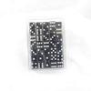 Black Glitter Dice with White Pips Squared Corners D6 16mm (5/8in) Pack of 50 Wondertrail view 2