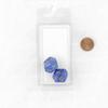 Blue Vortex Dice with Gold Numbers D12 Aprox 16mm (5/8in) Pack of 2 Wondertrail view 1