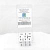 Yes No White Dice with Black Words Squared Corners 16mm (5/8in) D6 Set of 20 Wondertrail view 2
