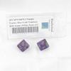 Purple Vortex Dice with Gold Numbers D10 Aprox 16mm (5/8in) Pack of 2 Wondertrail view 1