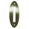 Galapagoz Lot of 10 Each Solid Brass Oval Coin Slot 2.25 inch X 7/8 inch B9852 USA view 1