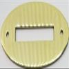 Galapagoz Lot of 10 Each Solid Brass Oval Coin Slot 2.25 inch X 7/8 inch B9852 USA view 2