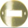 Galapagoz Lot of 10 Each Solid Brass Oval Coin Slot 2.25 inch X 7/8 inch B9852 USA view 3