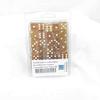 Yellow Glitter Dice with White Pips Squared Corners D6 16mm (5/8in) Pack of 50 Wondertrail view 1