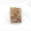 Yellow Glitter Dice with White Pips Squared Corners D6 16mm (5/8in) Pack of 50 Wondertrail view 2