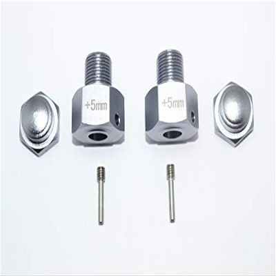 GPM for Team LOSI-1/6 Super Baja Rey 4X4 Aluminum HEX Adapter (+5MM) -6PC Set (Gray)