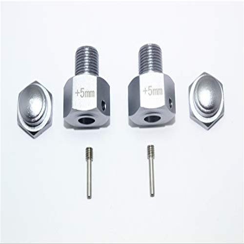 GPM for Team LOSI-1/6 Super Baja Rey 4X4 Aluminum HEX Adapter (+5MM) -6PC Set (Gray)