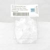 Clear Translucent Dice with White Numbers D4 Aprox 16mm (5/8in) Pack of 50 Wondertrail view 1
