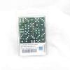 Green Glitter Dice with White Pips Squared Corners D6 16mm (5/8in) Pack of 50 Wondertrail view 1