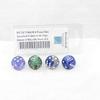 Army Dice Assorted Colors with Pips 16mm (5/8in) D6 Pack of 4 Wondertrail view 3