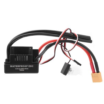120A ESC Electronic Speed Controller, RC Car ESC, Upgraded RC Accessories for RC Vehicle 1/8 RC Car(XT60)