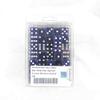 Blue Glitter Dice with White Pips Squared Corners D6 16mm (5/8in) Pack of 100 Wondertrail view 1