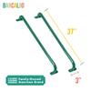 37 Inch Playground Accessories Metal Safety Handles  Long Green Grab Handle Bars for Playset Ladder, Jungle Gym, Monkey Bars, Swing Set, and More view 2