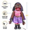 25" Superhero, Black Girl, Full Body, Ventriloquist Style Puppet view 3