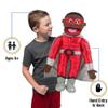 25" Superhero Boy, Black, Full Body, Ventriloquist Style Puppet view 2