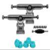 34mm Prodigy Gen2 Pro Fingerboard Trucks - Pro Style Base and Hanger with Custom Pivot Tuning and Pro Duro Bubble Bushings - Silver Colorway view 2