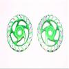 GPM for Team LOSI-1/6 Super Baja Rey 4X4 Aluminum Brake Disk with Silver Lining -2PC Set (Green) view 1