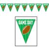 Club Pack of 12 Green Game Day Football Pennant Banner 12' view 1