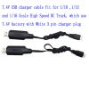 Blomiky 2 Pack 9125 7.4V 1.3A Lithium Battery Charger Cable with XH-3P Plug for Q903 9125 SCX24 1/10 1/12 1/16 1/14 1/18 Scales RC Car Truck Boat Drone 7.4V 2S Lipo or Li-ion Battery 9125 USB 2 view 4
