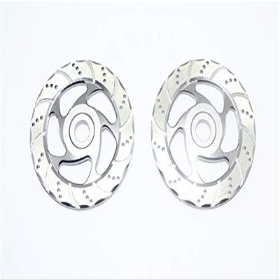 GPM for Team LOSI-1/6 Super Baja Rey 4X4 Aluminum Brake Disk with Silver Lining -2PC Set (Gray)