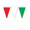 Club Pack of 12 White and Green Italian Outdoor Pennant Banner Hanging Party Decor 120' view 2