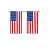 Club Pack of 12 Red and Blue Patriotic Outdoor American Flag Banner Hanging Party Decor 60' view 1