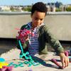 Clixo Rainbow 42 Piece Pack. Flexible Imagination Boosting Magnetic Building Toy. Modular Designs for Hours of STEM Play. Kids Basket Stuffer Gift. Multi-Sensory Magnet Toy, Travel Friendly. Ages 4-99 view 2