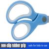 1InTheOffice Kids Scissors, Scissors for Kids, Blunt Tip, 5 Inch, Blue, 6 Pack view 2