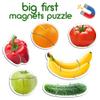 Fruits & Vegetables Magnetic Puzzles for Kids - Fridge Magnets for Toddlers - Toddler Puzzle - Travel Toys for Children - Magnetic Travel Games Baby Toys - Magnets for Preschooler view 3