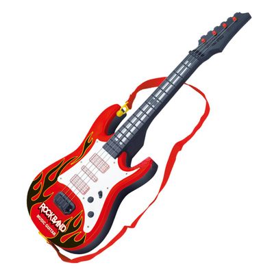 KeDun KonHaovF Electric Guitar for Kids Girls Boys Age 3-5 with Strap,Toy Guitar for Toddlers with Light and Music Gifts for Kids(Red) (Red)