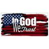 VictoryStore Veterans Day Banner Waterproof Vinyl Banner (4 Feet By 8 Feet, In God We Trust) view 2