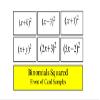 Math Wiz Flashcards Deck 13 Squared Binomials view 2