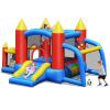 BOUNTECH Inflatable Bounce House, Bouncy House for Kids Outdoor w/Slide, Soccer Goal, Extra Thick, Toddler Indoor Jumper Bouncy Castle Bounce House for Birthday Party view 1