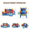 BOUNTECH Inflatable Bounce House, Bouncy House for Kids Outdoor w/Slide, Soccer Goal, Extra Thick, Toddler Indoor Jumper Bouncy Castle Bounce House for Birthday Party view 4