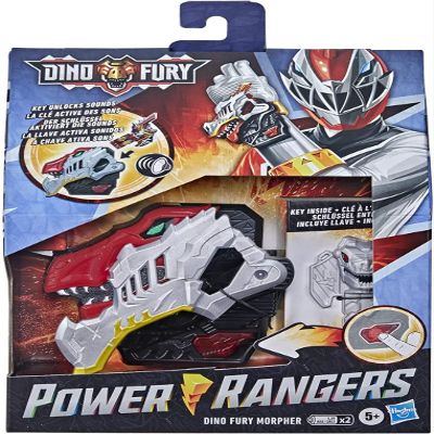 Power Rangers Playskool Dino Fury Morpher Electronic Toy with Lights and Sounds Includes Dino Fury Key Inspired TV Show Ages 5 and Up