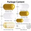 108pcs White Gold Balloon Garland Arch Kit 5, 10 Inch 12" White Gold Confetti Balloons Set for Birthday Baby Shower Wedding Graduation Mother's Day Christmas Party Decorations view 4