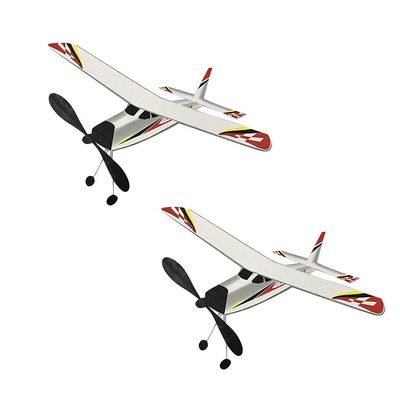 shamjina 2 Pieces Rubber Band Elastic Model Outdoor Flying Glider Plane Kit