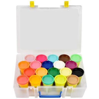 Case for Play-Doh Modeling Compound 20-Pack Case of Colors 3-Ounce Cans,Storage Box Organizer Container Holds 32-Pack of 1-Ounce Modeling Compound for Kid Party Favors(Box Only)