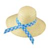 WIDMANN 29502  Straw Hat with Blue Band, Farmer's Straw Hat, Sun Protection, Festival, Carnival, Theme Party view 1
