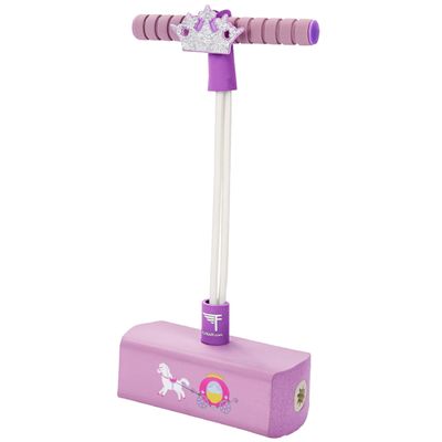 Flybar My First Foam Pogo Jumper for Kids Fun and Safe Pogo Stick for Toddlers, Durable Foam and Bungee Jumper for Ages 3 and up, Supports up to 250lbs (Pink Princess), Large