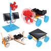 4 in 1 Solar Power & Electric Motor STEM Kits,Science Experiment Projects for Kids Beginners,Electronic Assembly Solar Powered Toy Kit,DIY Educational Engineering Experiments for Boys and Girls view 1