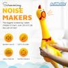 Animolds Crazy Huge Rubber Chicken - 29 Inch Giant Screaming Noise Makers for Parties, Pranks, Practical Jokes - Squeaks Up to 45 Seconds - Squawking Novelty Gag Gift (Random Color) view 2