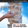 Jenga Giant - Hardwood Blocks - Stacks to Over 4 Feet - Officially Licensed - JS6 view 4