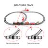 BPC Classic Holiday Christmas Train Set with Locomotive Engine Cargo Cars Tracks view 4
