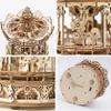 ROKR 3D Wooden Puzzles Music Box - DIY Model Building Kit Mechanical Merry-go-Round Exquisite Display Gifts for Teens Man/Woman Family view 3