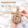 ROKR 3D Wooden Puzzles Music Box - DIY Model Building Kit Mechanical Merry-go-Round Exquisite Display Gifts for Teens Man/Woman Family view 4