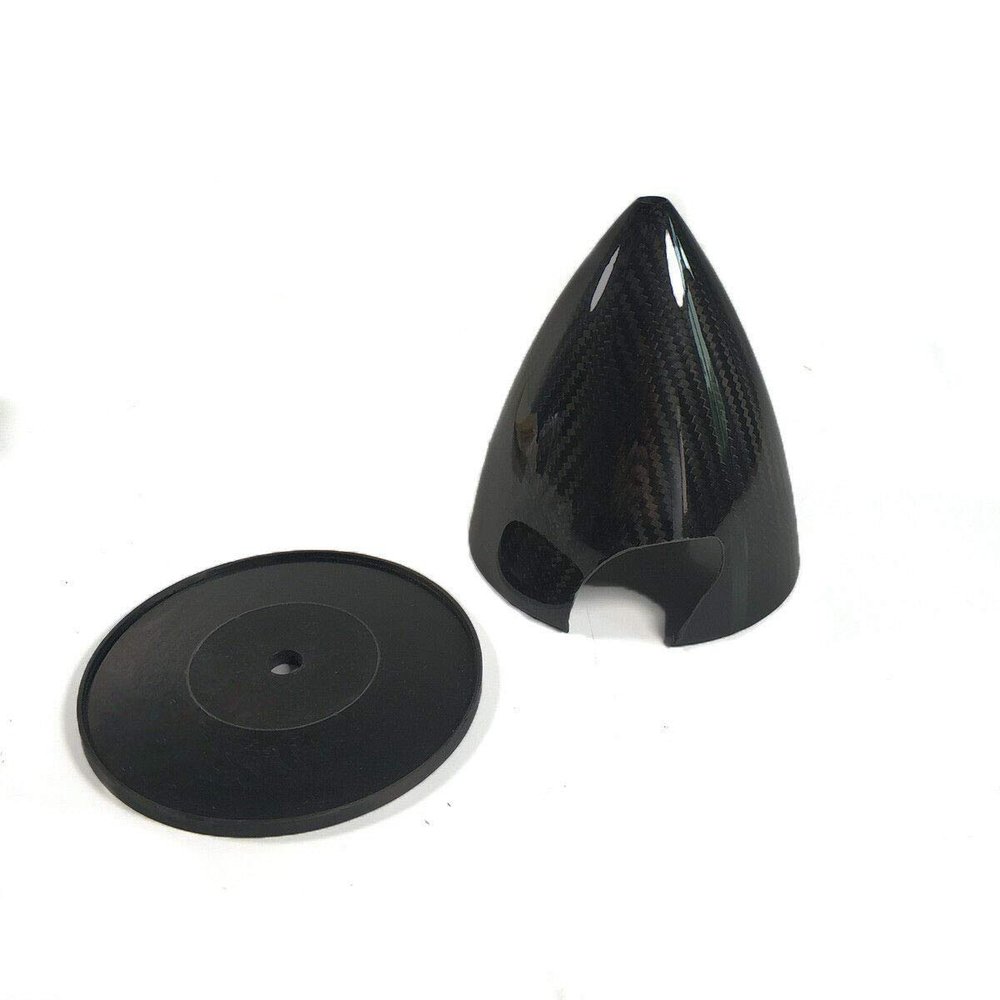 Flight Modal RC Airplane Spinner Carbon Fiber Spinner 1 Piece 3.25"/82.5mm 3 Blades Black for Gas RC Airplane Model CW Tractor Prop