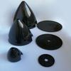 Flight Modal RC Plane Spinner 1PC 2 Blade Prop 3.25inch 82.5mm Carbon Fiber Spinner W/Carbon Fiber Backplate FM view 3