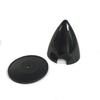 Flight Modal RC Airplane Spinner Carbon Fiber Spinner 1 Piece 3.5"/88.9mm 3 Blades Black for Gas RC Airplane Model CW Tractor Prop view 1